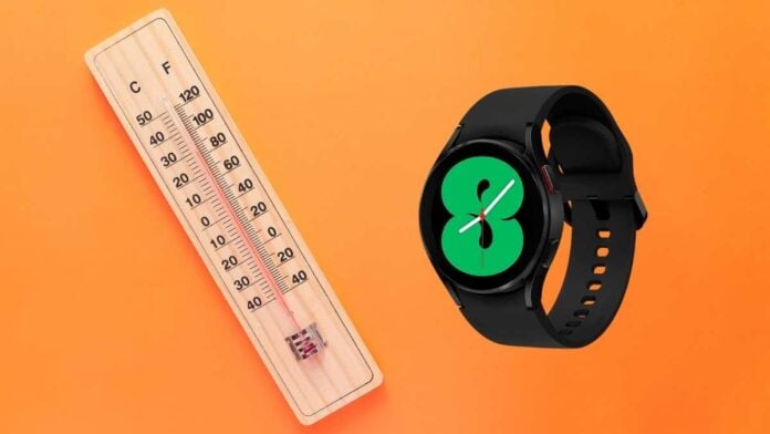 Samsung Galaxy Watch 5 temperature